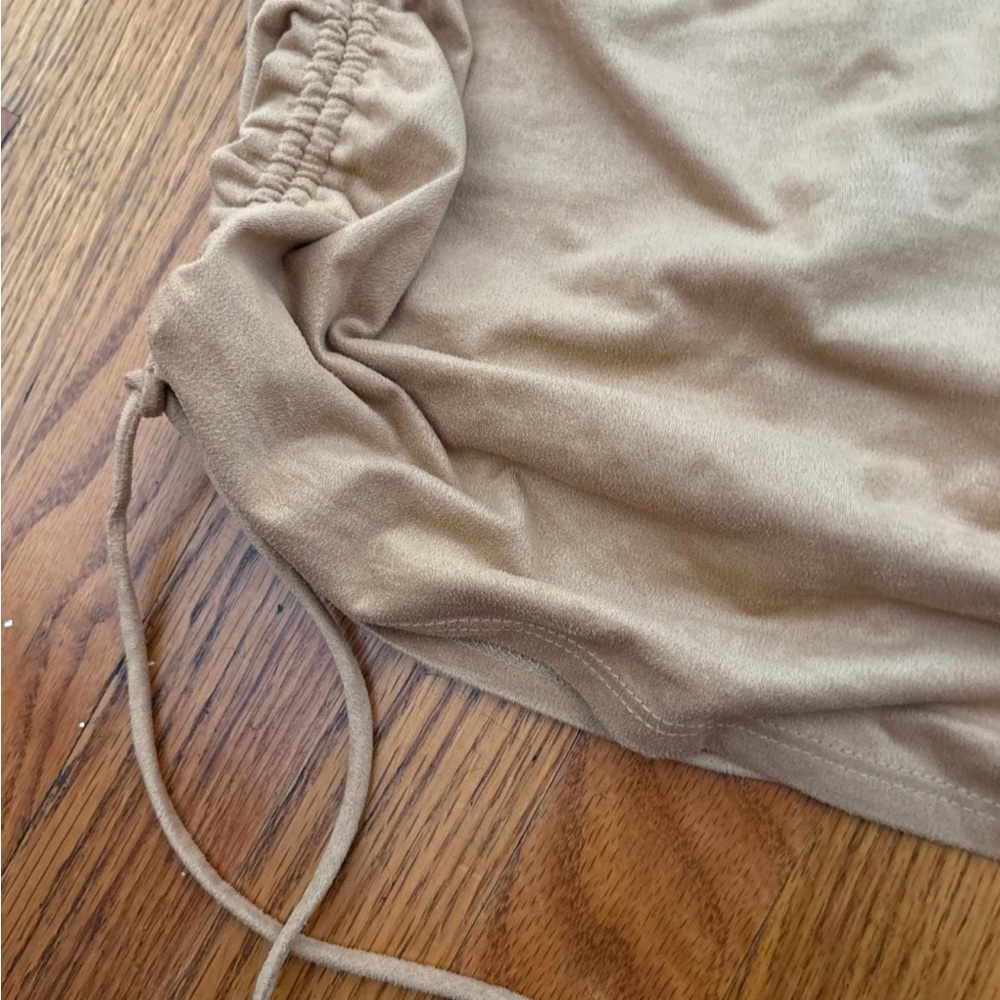 Windsor Tan Ruched Skirt - Picture 3 of 4